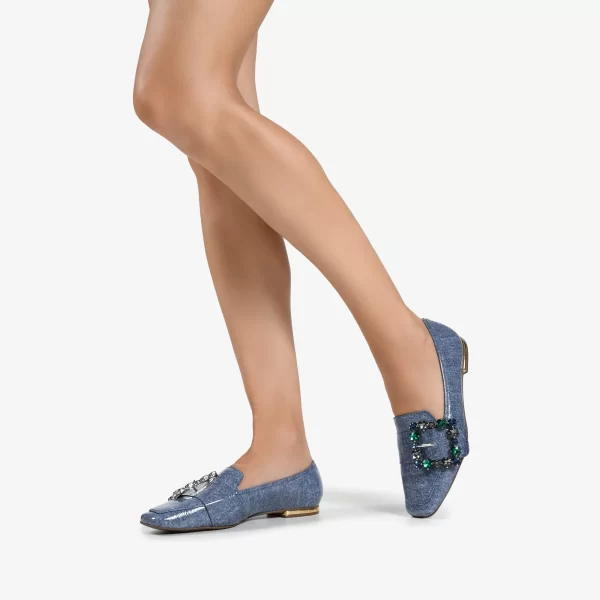 A+  MOCASIN CUERO DENIN SHOW LUNAR - Imagen 5