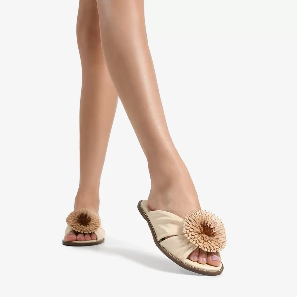 A+ SANDALIA CUERO NAPA BEIGE - Imagen 4