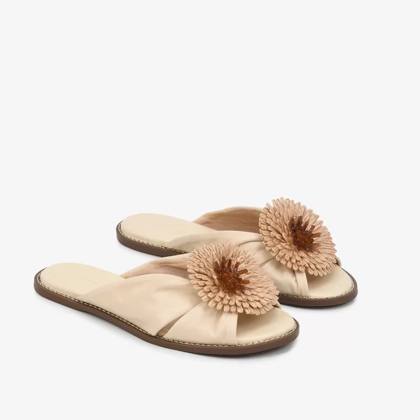 A+ SANDALIA CUERO NAPA BEIGE - Imagen 3