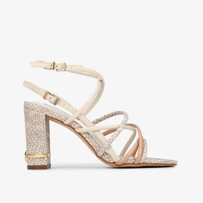 SANDALIA CUERO TACÓN CILINDRICO BRULEE