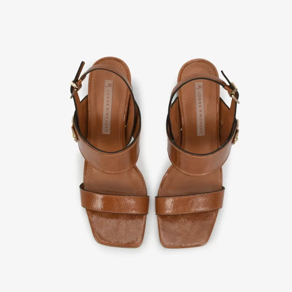 A+ SANDALIA CUERO CASEINADO CAMEL - Imagen 3