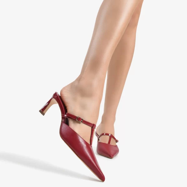 A+ SLINGBACK CUERO NAPA VERNIZ BERRY - Imagen 3
