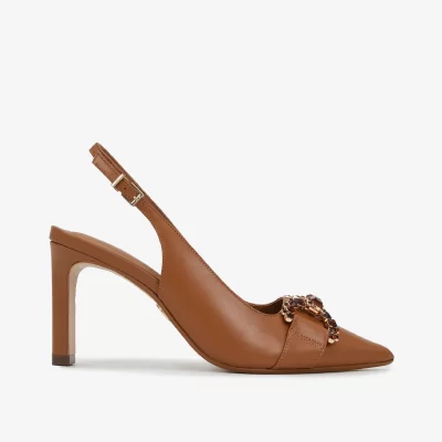 SLINGBACK  CUERO  NAPA NEW CARAMELO