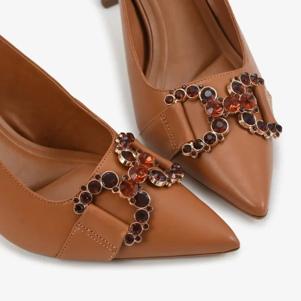 A+ SLINGBACK  CUERO  NAPA NEW CARAMELO - Imagen 4