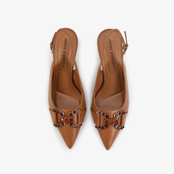 A+ SLINGBACK  CUERO  NAPA NEW CARAMELO - Imagen 2