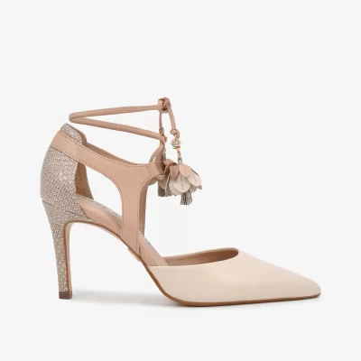 SLINGBACK FLOR CUERO NAPA BRULEE