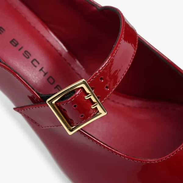 A+ SLINGBACK  CUERO  BERRY VERNIZ - Imagen 3