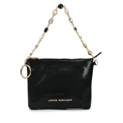 A+ CARTERA CUERO MINI SNAKE PRETO