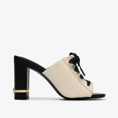 A+ SANDALIA CUERO NAPA BLANC /NEGRO