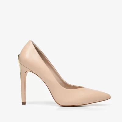 STILETTO CUERO NAPA  NUDE