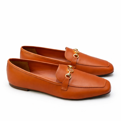 MOCASIN DE CUERO CARAMEL