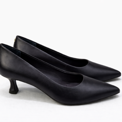 SCARPIN DE CUERO NEGRO