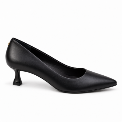 Scarpin cuero napa clasic negro