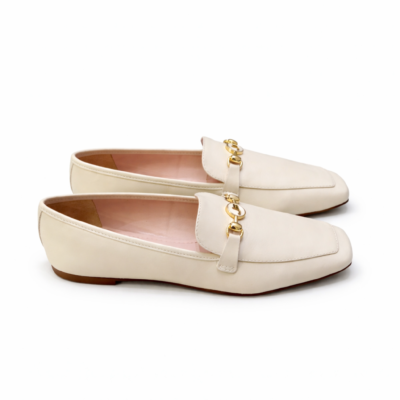 MOCASIN DE CUERO BLANCO SUAVE