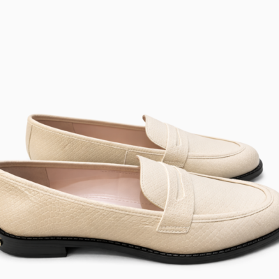 MOCASIN DE CUERO CLASIC BLANCO SUAVE