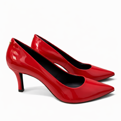 SCARPIN CUERO CLASIC ROJO VERNIZ