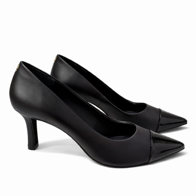 SCARPIN CUERO DUAL NEGRO
