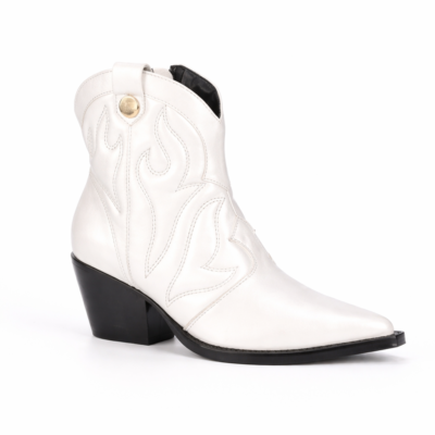 BOTIN WESTERM CUERO WHITE