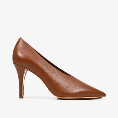 SCARPIN CUERO LISS TABACO