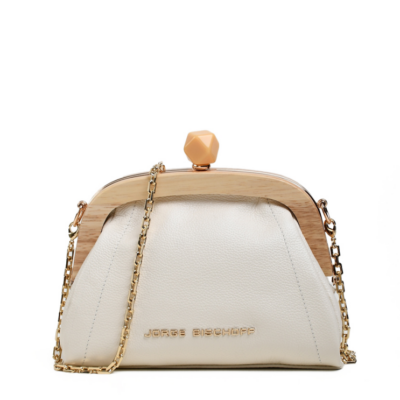 Cartera de Cuero Floter Fresh Marfil