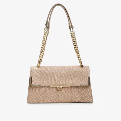 Cartera de Cuero Favo Arena
