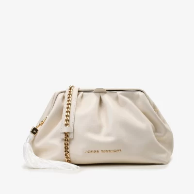 Cartera de Cuero Floter Fresh Marfil