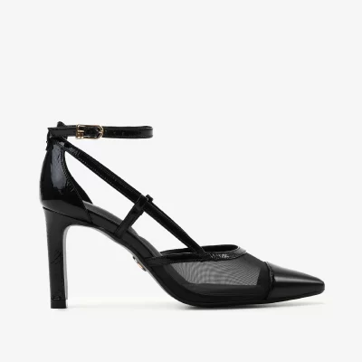 Scarpin de Cuero Verniz Negro