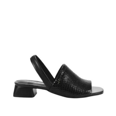 Sandalia de cuero snake negro