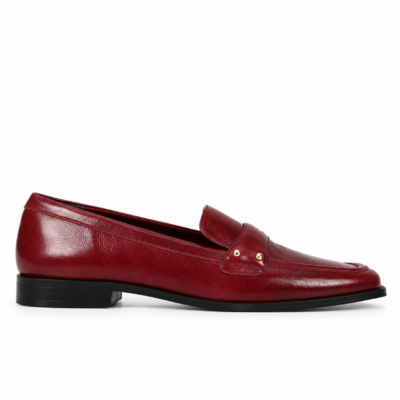 Mocasin cuero caseinado cabernet