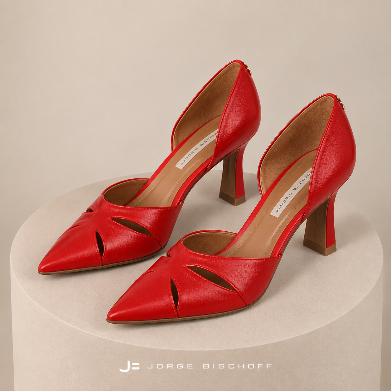 Scarpin cuero napa rubí - Imagen 2