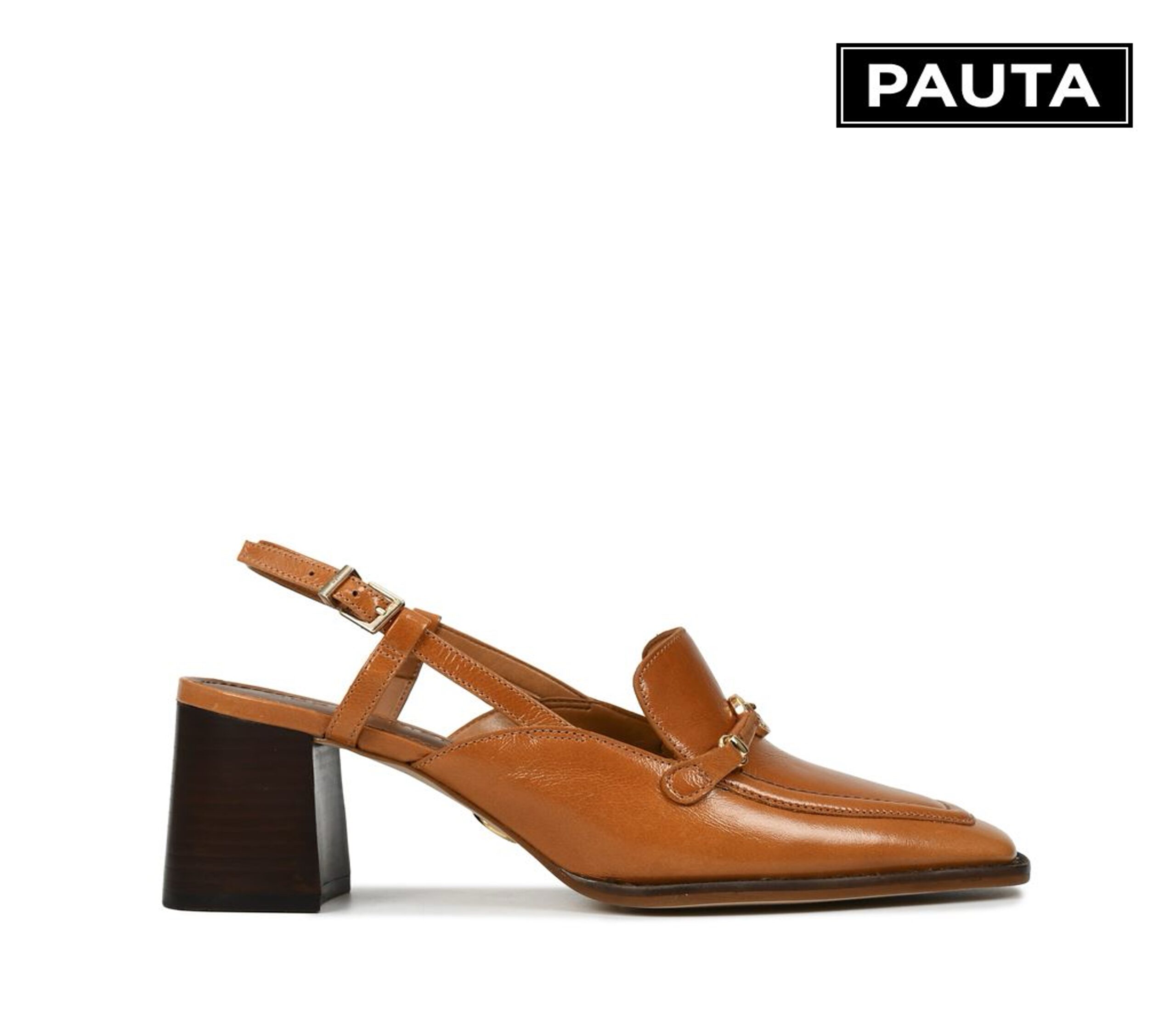 Slingback loafer cuero caseinado trigo