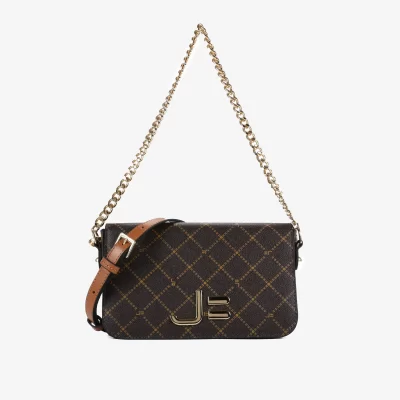 Cartera transversal Monograma JB 2 en 1 marrón