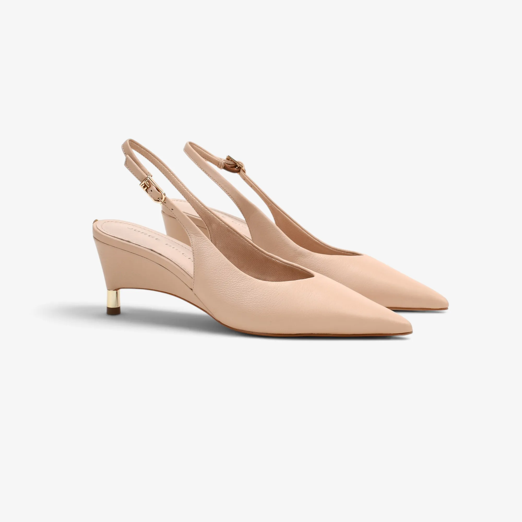 Slingback cuero liss arena - Imagen 4