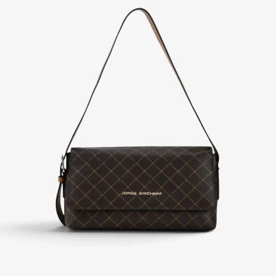 Cartera Monograma JB floter marrón caramel