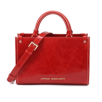 Cartera cuero caseinado rubí